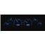 Dakota Digital 64 65 66 Chevy Pickup Truck VHX Analog Dash Gauges Black Alloy Blue VHX-64C-PU-K-B