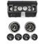 80-86 Ford Truck Black Dash Carrier w/ Auto Meter Carbon Fiber Electric Gauges
