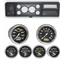 73-79 Ford Truck Black Dash Carrier w/ Auto Meter Carbon Fiber Electric Gauges