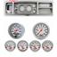 73-79 Ford Truck Silver Dash Carrier w/ Auto Meter Ultra-Lite Electric Gauges