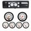 73-79 Ford Truck Carbon Dash Carrier Auto Meter 3-3/8" Phantom Electric Gauges