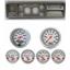 73-79 Ford Truck Silver Dash Carrier w/ Auto Meter Ultra-Lite Electric Gauges