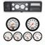 73-79 Ford Truck Black Dash Carrier w/ Auto Meter 3-3/8" Phantom Electric Gauges