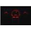 1957 Chevy Car VHX System Carbon Fiber Style Face - Red Display
