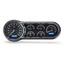 1953-54 Chevy Car VHX System, Black Alloy Style Face, Blue Display