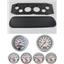 69-70 Cougar Carbon Dash Carrier w/ Auto Meter Ultra Lite Electric Gauges