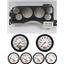 87-89 Mustang Black Dash Carrier w/ Auto Meter Phantom Electric Gauges