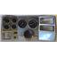 73-83 GM Truck Silver Dash Carrier w/ Auto Meter Carbon Fiber 5" Gauges