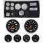 84-87 Chevy Truck Black Dash Carrier w/Auto Meter Sport Comp Electric 5" Gauges