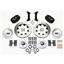 NEW WILWOOD FULL FRONT DISC BRAKE KIT, 12" DRILLED ROTORS, BLACK DYNALITE CALIPERS, PADS, 1979-1987