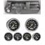 69 Chevelle Silver Dash Carrier Auto Meter 3-3/8" Carbon Fiber Electric Gauges