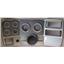 84-87 Chevy Truck Silver Dash Carrier w/Auto Meter Ultra Lite Electric Gauges
