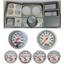 84-87 Chevy Truck Silver Dash Carrier Auto Meter Ultra Lite Electric 5" Gauges