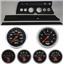 67 Chevelle Black Dash Carrier w/Auto Meter Sport Comp Electric Gauges