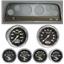 64 Chevy Truck Silver Dash Carrier w/Auto Meter Carbon Fiber Gauges