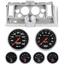 69 Camaro Silver Dash Carrier w/Auto Meter Sport Comp Electric 5" Gauges