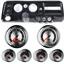 68 Chevelle Carbon Dash Carrier w/ Auto Meter 5" American Muscle Gauges w/ Astro