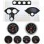 55-56 Bel Air Carbon Dash Carrier w/Auto Meter Sport Comp Electric Gauges