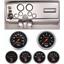 69 Pontiac Firebird Silver Dash Carrier w/ Auto Meter Sport Comp Electric Gauges