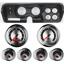 71-74 Mopar B Body Black Dash Carrier w/ Auto American Muscle Gauges