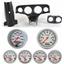 57 Bel Air Black Dash Carrier w/Auto Meter Ultra Lite Electric Gauges