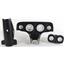 57 Bel Air Black Dash Carrier w/Auto Meter Phantom Electric Gauges