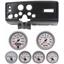 69 Pontiac Firebird Black Dash Carrier w/ Auto Meter Ultra Lite II Gauges