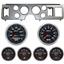 79-86 Mustang Silver Dash Carrier w/ Auto Meter Cobalt Gauges