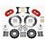 NEW WILWOOD FULL FRONT DISC BRAKE KIT, 13" ROTORS, RED SUPERLITE 6 PISTON CALIPERS, PADS, 1979-1987