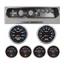 65 Chevelle Silver Dash Carrier w/ Auto Meter 3-3/8" Cobalt Gauges