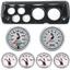 70-76 Mopar A Body Carbon Dash Carrier w/ Auto Meter C2 Gauges