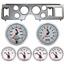 79-86 Mustang Silver Dash Carrier w/ Auto Meter C2 Gauges