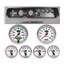 64 Chevelle Silver Dash Carrier w/ Auto Meter 3-3/8" NV Gauges