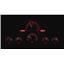 1958-62 Chevy Corvette VHX System, Satin Alloy Style Face, Red Display