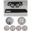 67-68 Cougar w/AC Black Dash Carrier w/ Auto Meter Ultra Lite Electric Gauges