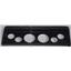 66 67 Nova Carbon Dash Carrier Concourse White Face Gauges