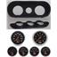 65 Nova Black Dash Carrier w/ Auto Meter Sport Comp Electric Gauges