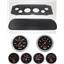 69-70 Cougar Black Dash Carrier w/ Auto Meter Sport Comp Mechanical Gauges