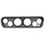 64-66 Mustang Black Dash Carrier Concourse Silver Face Gauges