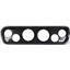 64-66 Mustang Carbon Dash Carrier Concourse White Face Gauges