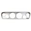 64-66 Mustang Silver Dash Carrier Concourse Black Face Gauges
