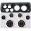 Classic Dash 818701913 Mopar A Body Carbon Dash Carrier Panel w/ Concorse Black Face Gauges