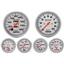 69 Chevelle Silver Dash Carrier 5" Ultra Lite Mechanical Gauges w/ Astro