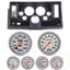 69-76 Nova Black Dash Carrier w/Auto Meter Ultra Lite Mechanical 5" Gauges