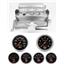70-74 Mopar E-Body Silver Dash Gauge Carrier w/AM Sport Comp Electric Gauges