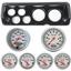 70-76 Mopar A Body Carbon Dash Carrier w/ Auto Meter Ultra Lite Electric Gauges