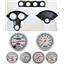 55-56 Bel Air Carbon Dash Carrier w/Auto Meter Ultra Lite Mechanical Gauges