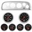 60-63 Chevy Truck Silver Dash Carrier w/Auto Meter Sport Comp Mechanical Gauges