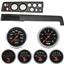 68-70 Mopar B Body Black Dash Carrier w/ Auto Meter Sport Comp Electric Gauges