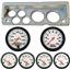 70-76 Mopar A Body Silver Dash Carrier w/ Auto Meter w/Phantom Electric Gauges